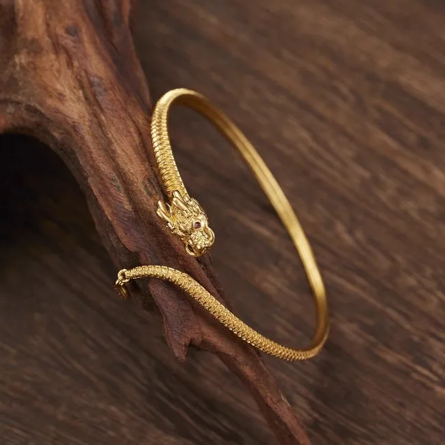 Ring Dragon Swing Tail Ring Open Bracelet Gold Plated Bracelet Female