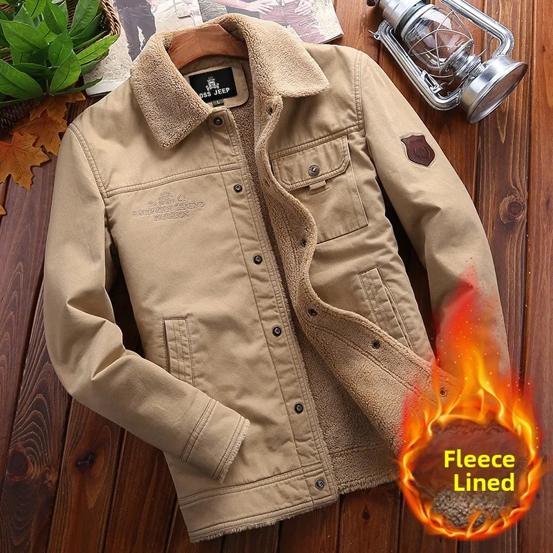 

Мужская утепленная джинсовая куртка на флисе, повседневная, осенне-зимняя, модная, ультратонкая, из 100% хлопка, для молодежи и мужчин среднего возраста