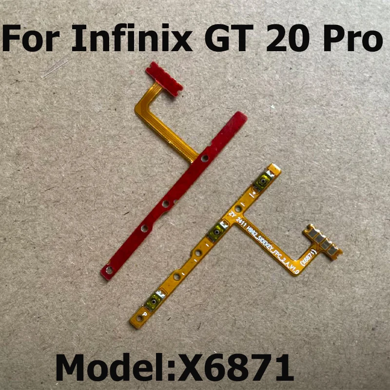 Power Flex para Infinix GT 20 Pro, interruptor de botón de encendido, botón de silencio de volumen, Cable flexible de encendido/apagado