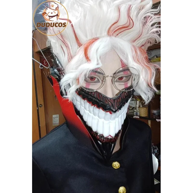 

Hot New Anime Dandadan Cosplay Ken Takakura Okarun Devil Mask Horn Skull Mask Halloween Monster Prop Accessories Christmas Cos