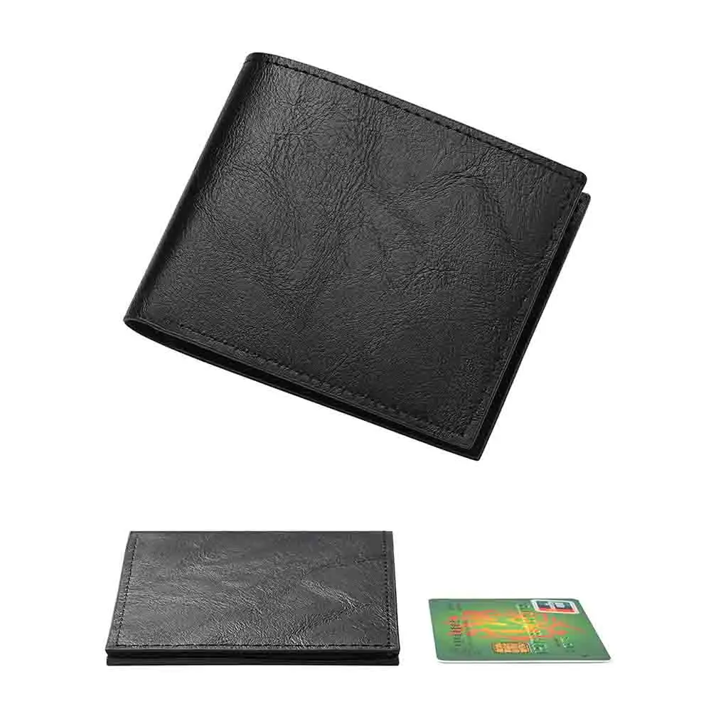 

Модный кошелек большой емкости из искусственной кожи, мужской короткий кошелек из искусственного материала для подарка, ежедневное использование, бизнес