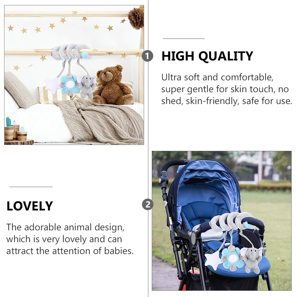 

1Pcs Animal Crib Bed Hanging Soft Infant Stroller Baby Comfort Interactive Soothing Plaything Crib