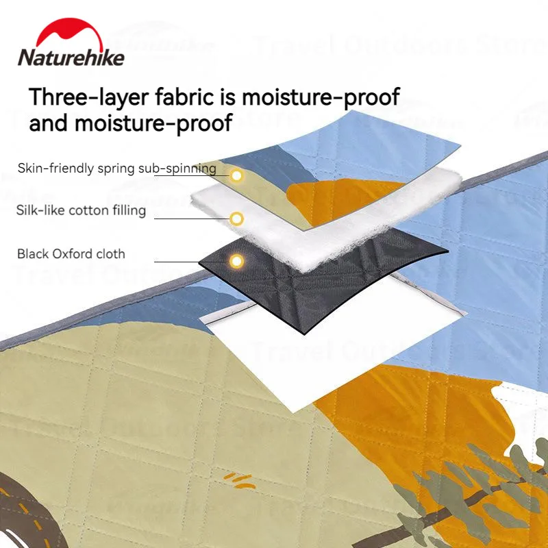 Naturehike Picnic Blanket Party Camping Mat Large Area Ultrasonic Game Garden Interactive Pad Cartoon Moistureproof Portable