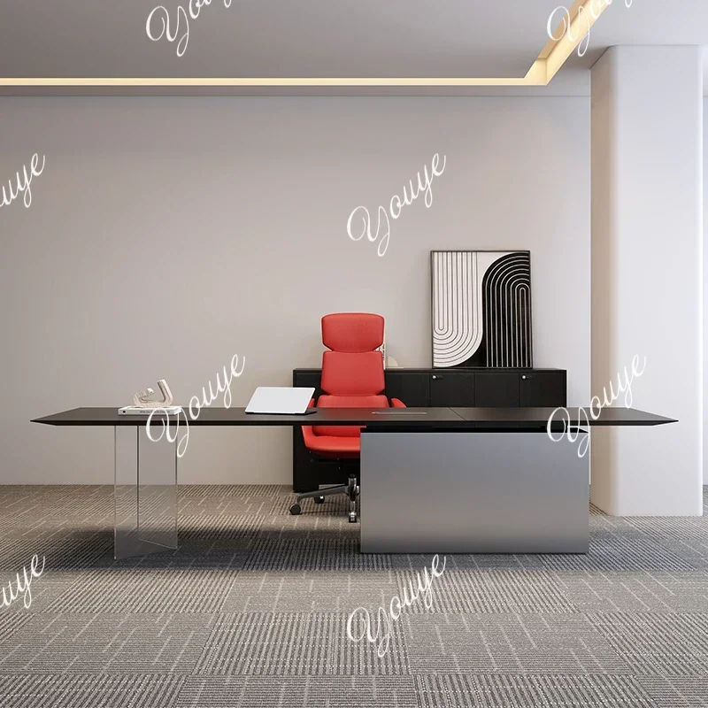 

Длинные регулируемые офисные столы L-J, электрический компьютерный стол для руководителей, стоячий органайзер Mesa De Escritorio Home Offi