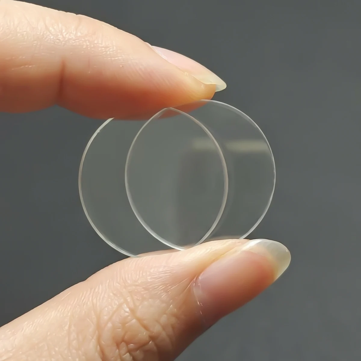 2 Pieces 15 - 45mm Flat Round Watch Crystal Glass Mineral Transparent Smart Watch Replacement Glass Repair Tool 1.0mm Thickness view 2