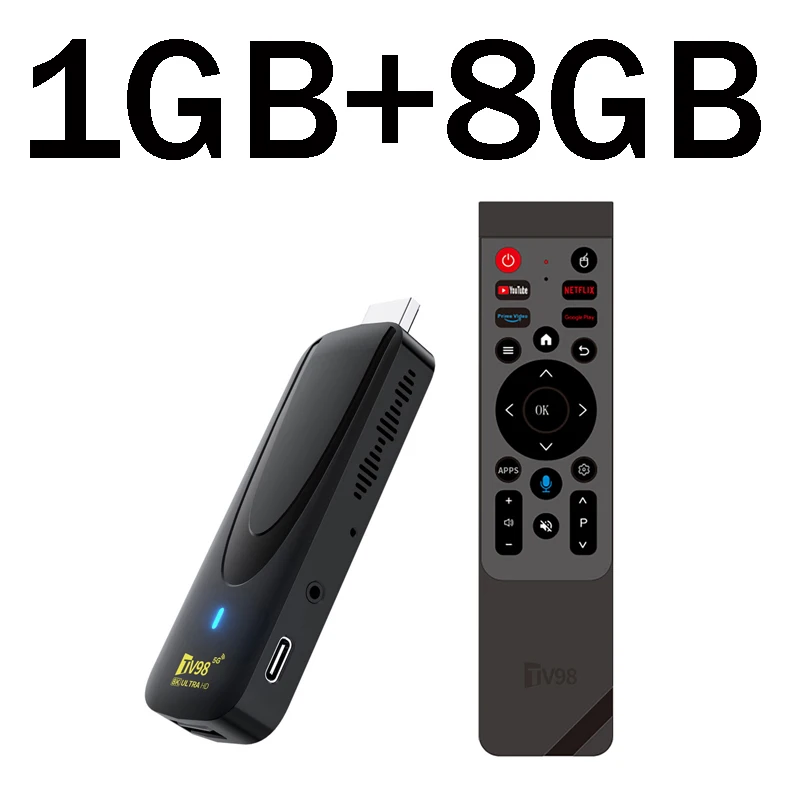 TV98 ATV X7 TV Stick Android 14 Rockchip RK3518 Quad Core WiFi 5G