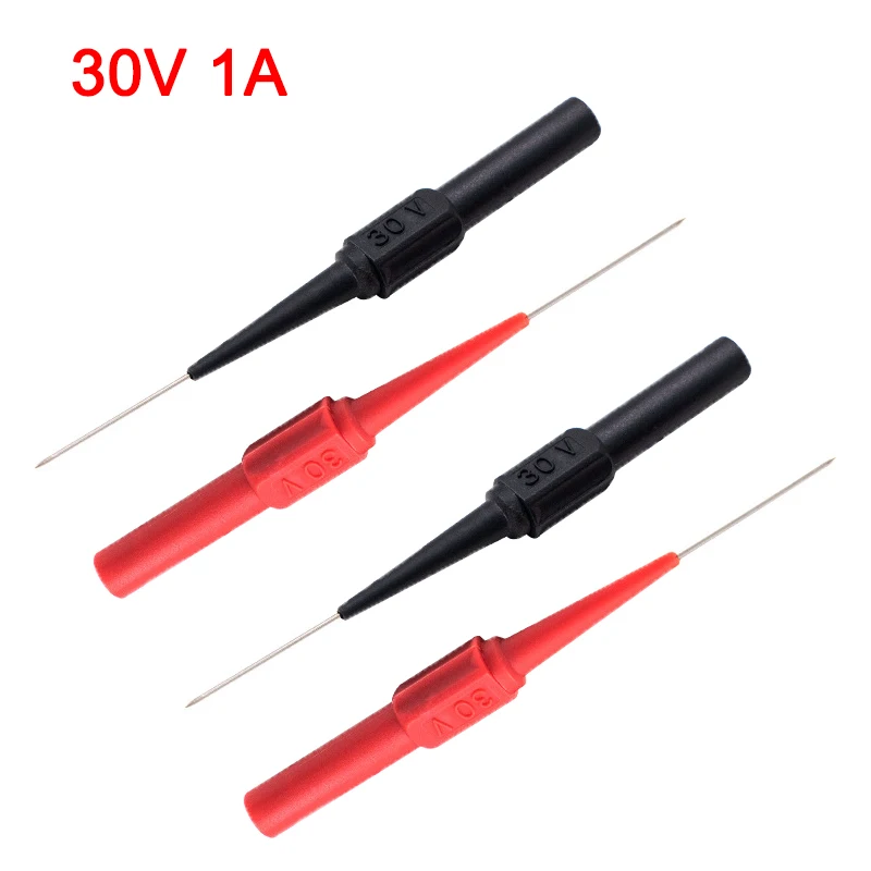 1/2/4Pcs Digital Multimeter Probe Measuring Device Clamp Copper Test Lead Digital Multimeter Test Equipment 30V Test Probes Plug