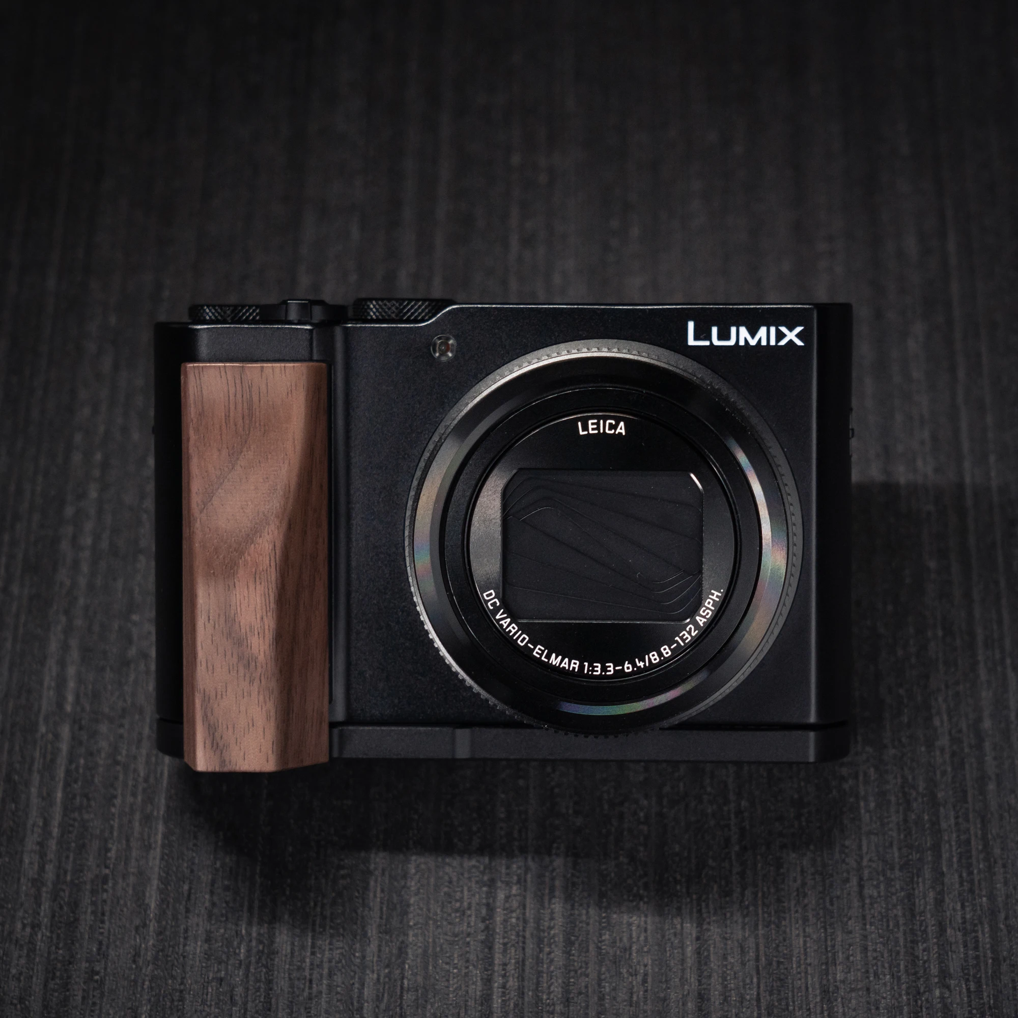 Holz-Handgriff-L-Halterung für Panasonic Lumix ZS300 Kamera mit Schnellwechsel-L-Plattenhalterung Ultraleicht mit Legierungsbasis – Detail 14