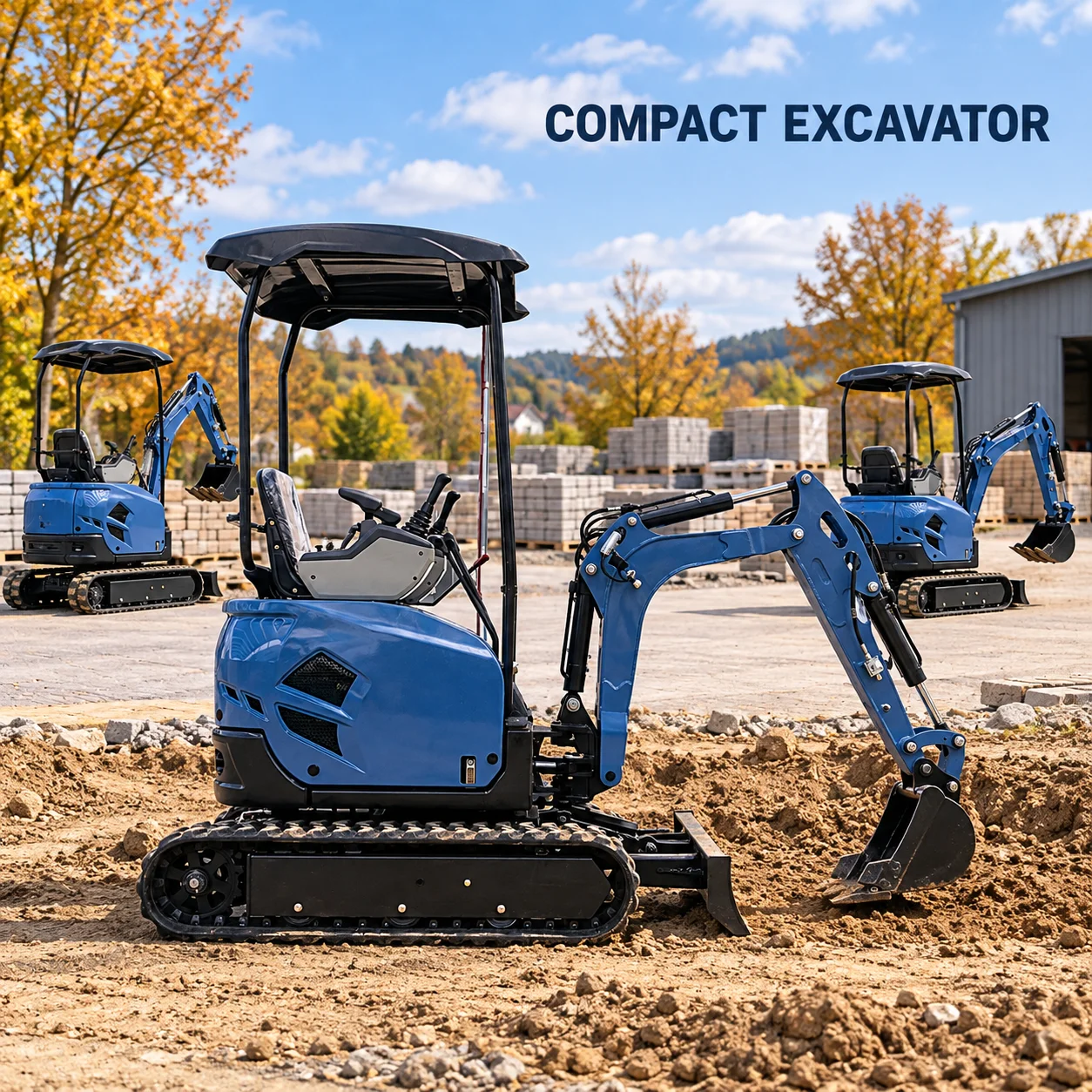 OKW-20 Compact Mini Excavator Hydraulic Crawler Machine for Orchard Trenching Construction Projects