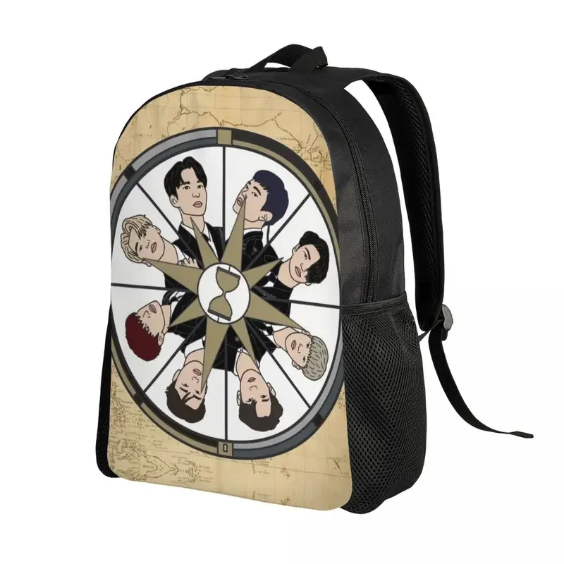 Kpop ATEEZs-mochila de viaje para hombre y mujer, morral escolar para ordenador, para adolescentes, para estudiantes universitarios