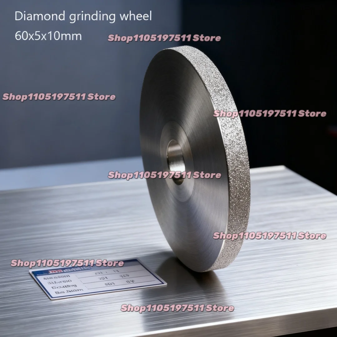 Electroplated Diamond Three Sided Grinding Wheel Tungsten Steel Diamond Alloy Grinding Disc Dia60mm 10 Hole for Angle Grinder