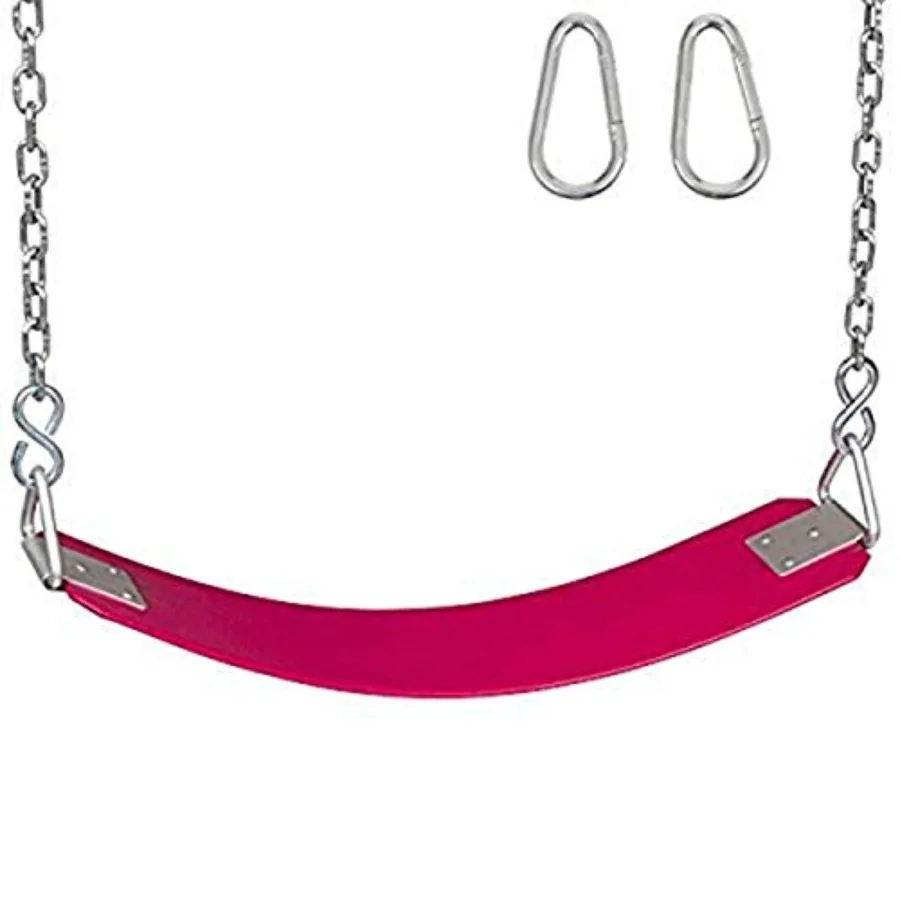 

Polymer Belt Chains and Hooks and SSS Logo Sticker Playground Accessory Pink