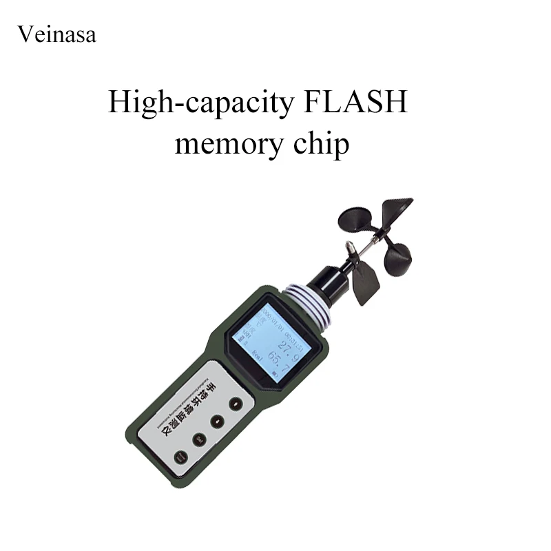 HAWS006A-GPS محطة الطقس المحمولة المحمولة درجة الحرارة الرطوبة استشعار الضغط في الهواء الطلق GPS محطة الطقس المحمولة #4