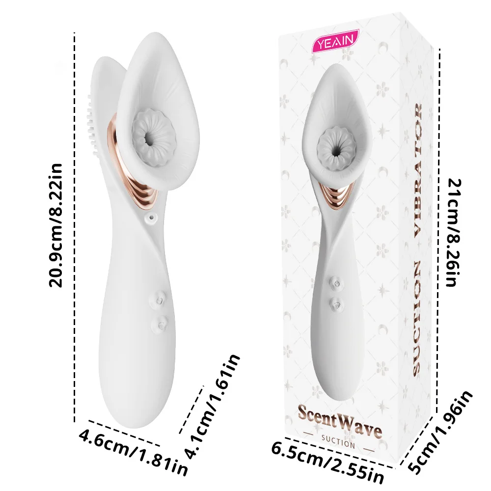 Vacuum Suction Vibrator with Powerful Vibrations and Instant Orgasms G-Spot Electric Female Masturbator and Adult Sex Toys