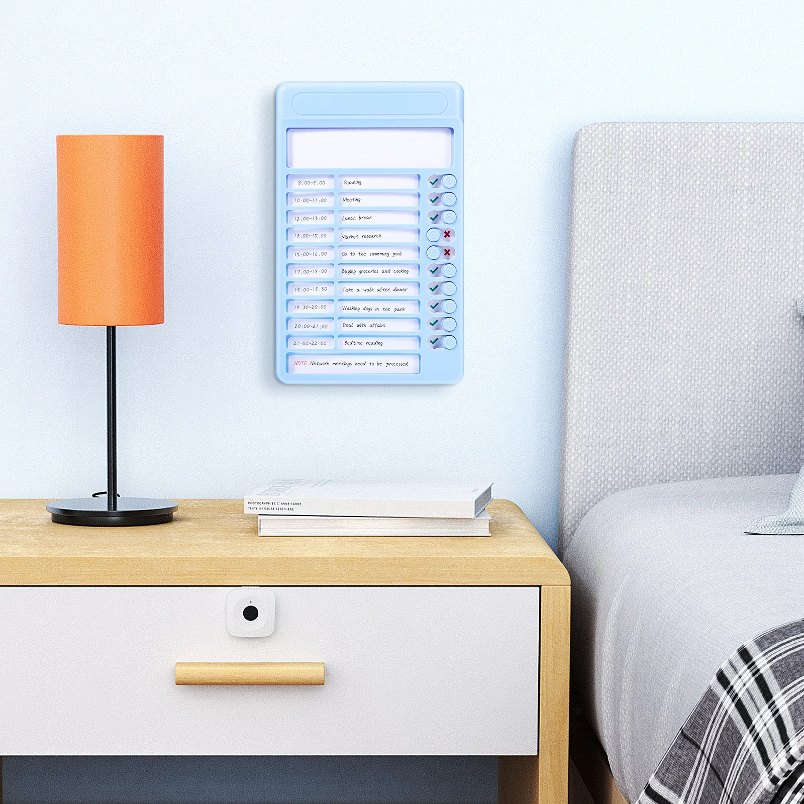 

-in Device Clear Layout Reward Punishment Visual Daily Routine Chart Wall Desktop Dry Erase Chore Board Household