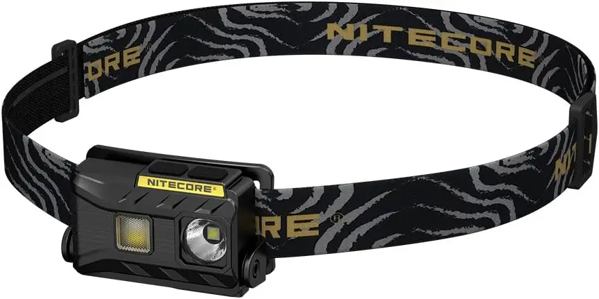 

Перезаряжаемый налобный фонарь 360 люмен с широким лучом и красным светодиодом для ночного видения, легкий, карманный размер