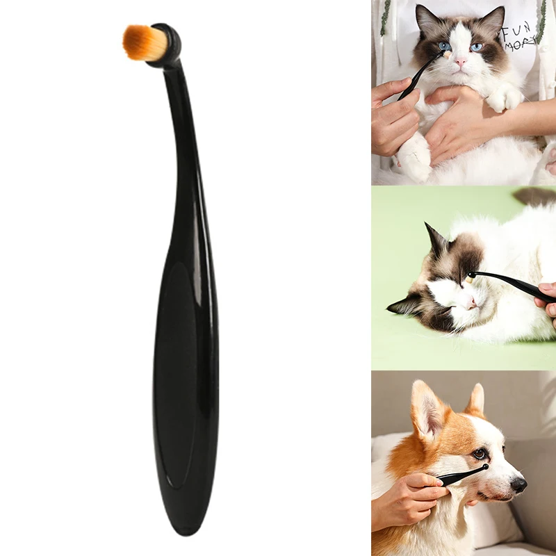 Powder Application Brush For Dogs Pet Tear Stain Brush Remover Dog Tear Multifunctional Pet Dog And Cat Powder Grooming Tool