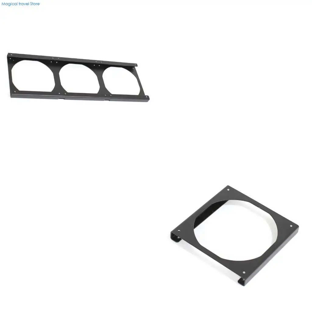 N2UB Galvanized Steel Fan Mounting Bracket 12cm 15mm Heightening Heat Dissipation