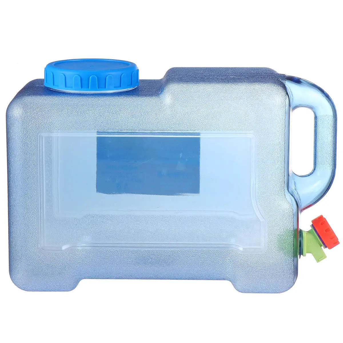 

Portable Car Water Bucket Plastic Outdoor Water Storage Container 12L with Faucet Handle for Camping Garden Travel