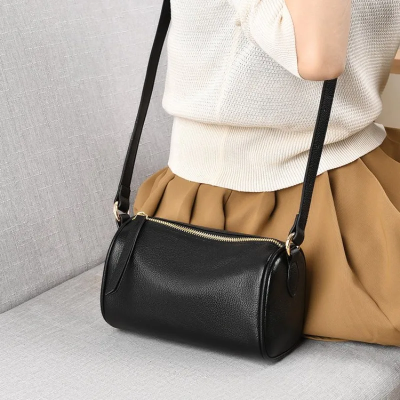 

Профессиональная деловая кожаная сумка-мессенджер, элегантная винтажная классическая повседневная сумка-тоут в парижском стиле, практичная женская сумка через плечо на каждый день