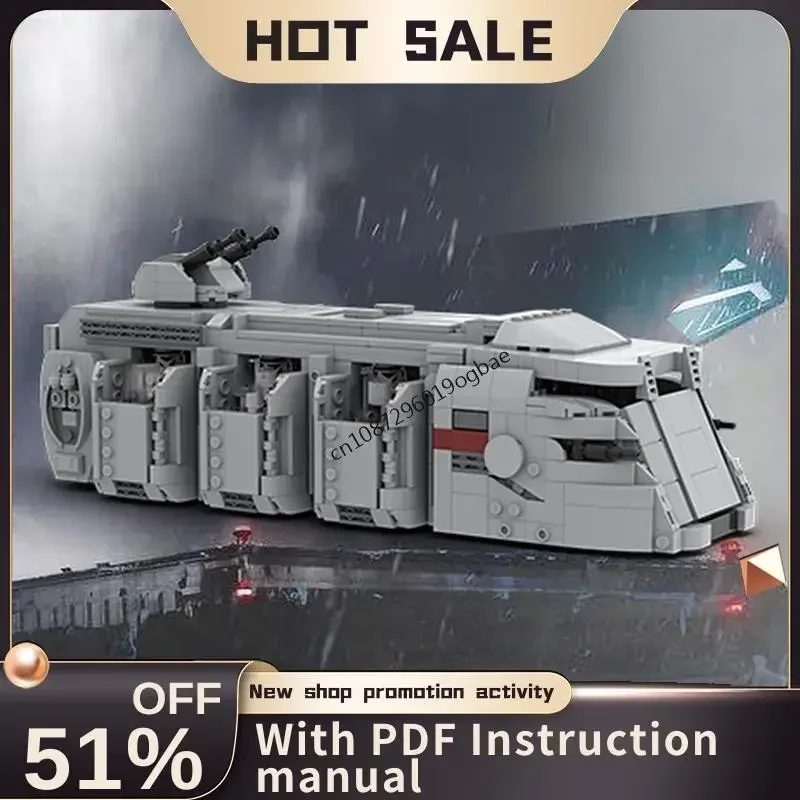 New 1315Pcs Famous Star Battle Movie Moc Troop Transport Car Model Building Custom Puzzle Diy Creative Ideas Toys Birthday Gifts