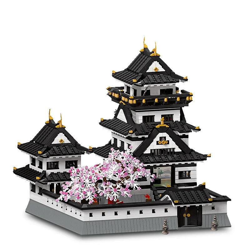 Kumamoto Castle Modular Building Blocks Big Model Set Himeji Castle 4148PCS Assembly Desktop Decoration Bricks Kid Toys For Gift