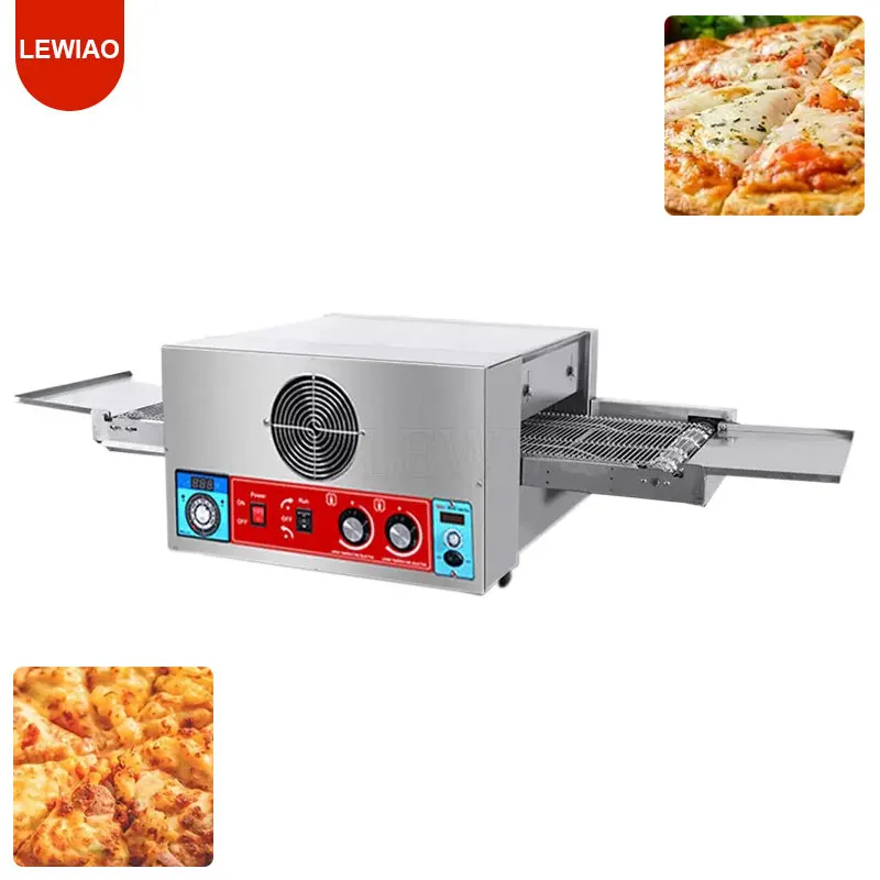 Electric Conveyor Pizza Oven Pizza Bread Maker Machine With Digital Timer Control Pizza Baking Oven Machine