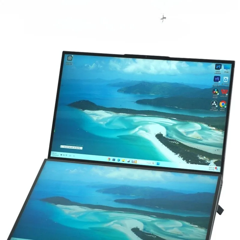 Dual screen laptop 16 + 16 inch multi-screen touch DIY computer