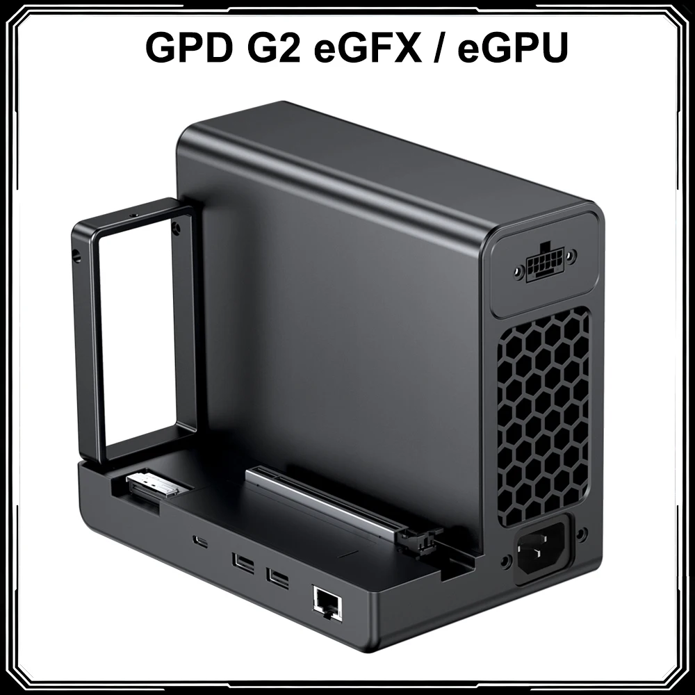 GPD G2 Graphics Dock eGPU Dock MCIO 8i Port 100W Power Supply USB4 Rich Interface NVMe M.2 Slot for Gaming Handhelds Console