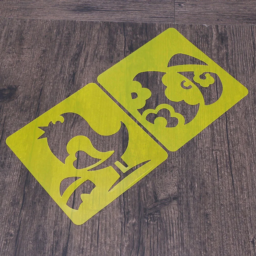 12 قطعة من قوالب استنسل للرسم المجوف لعيد الميلاد DIY أدوات رسم عيد الميلاد للأطفال مستلزمات الحرف اليدوية للعطلات فن إبداعي