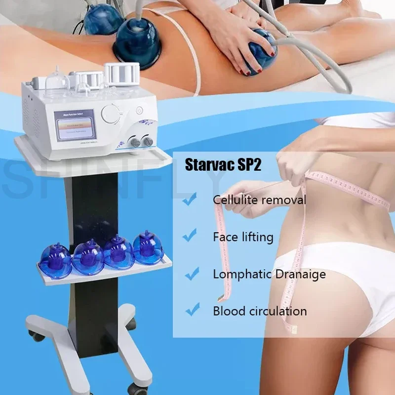 Most effective Cellulite Removal Starvac Sp2 Butt Vacuum Cupping Machine/lymph Drainage Butt Lift Machine