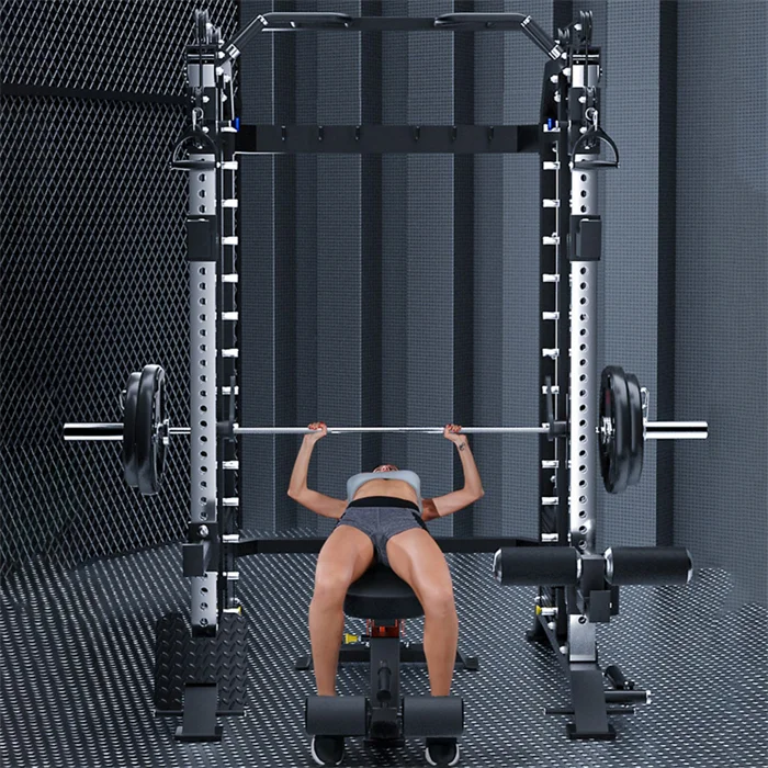 New Design Sale Gym Equipment Wholesale Multi Function Home Use Smith Machine With Weight Stack Gym