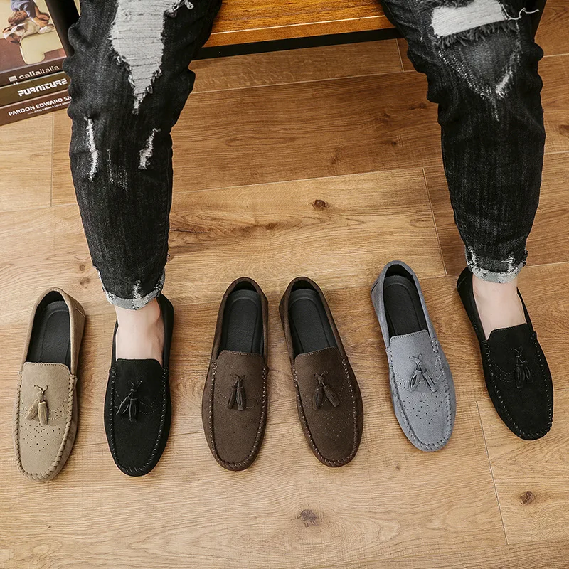 Men Casual Shoes Canvas Slip On Fashion Loafers for Male Luxury Dress Driving Shoes Formal Wedding Party Flats Plus Size