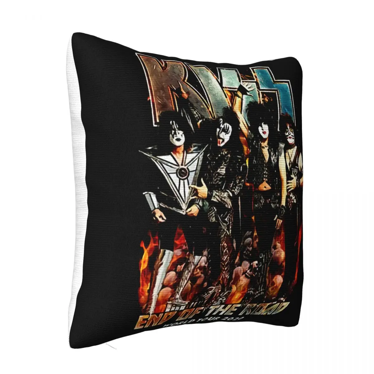 Kiss End Of The Road World Tour 2020 Leg 5 8 Complete Dates Concert Women Goth Pillow Case