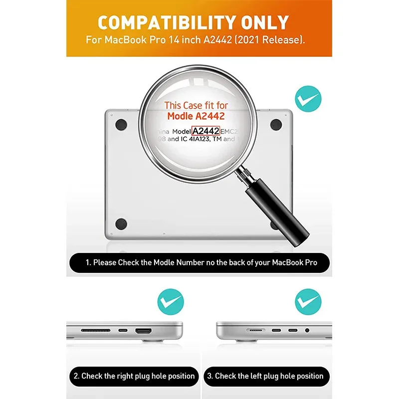 SUPCASE-funda protectora transparente para MacBook Pro, carcasa de 14 pulgadas, 2023/2021 UB, A2779 M2 Pro/ M2 Max/ A2442 M1 Pro/ M1 Max