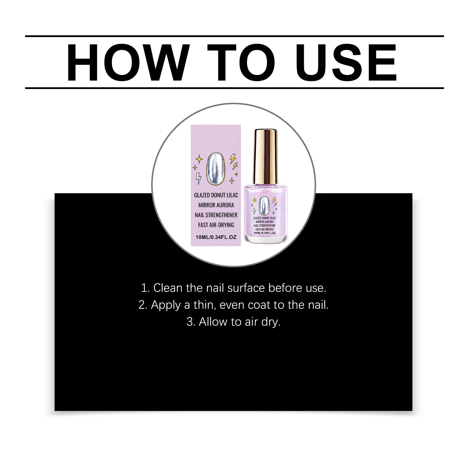 Light Purple Nail Oil Quick Dry Brighten Nail Surface Safe Waterproof Diy Design Easy To Apply Long Wearing Smooth Thin Coating