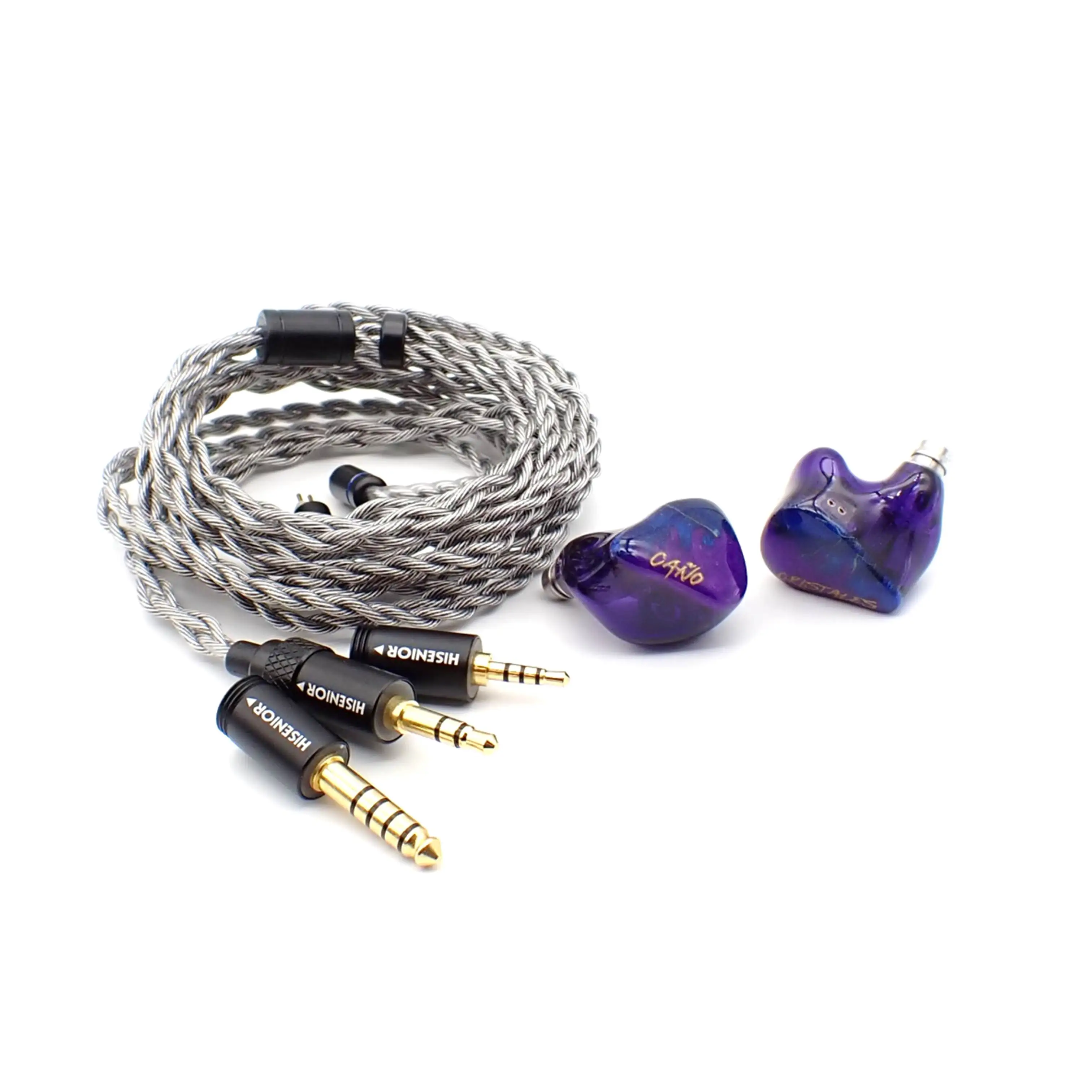 Hisenior Cano Cristales 2DD+8BA Hybrid 2pin 0.78mm HiFi Audiophile