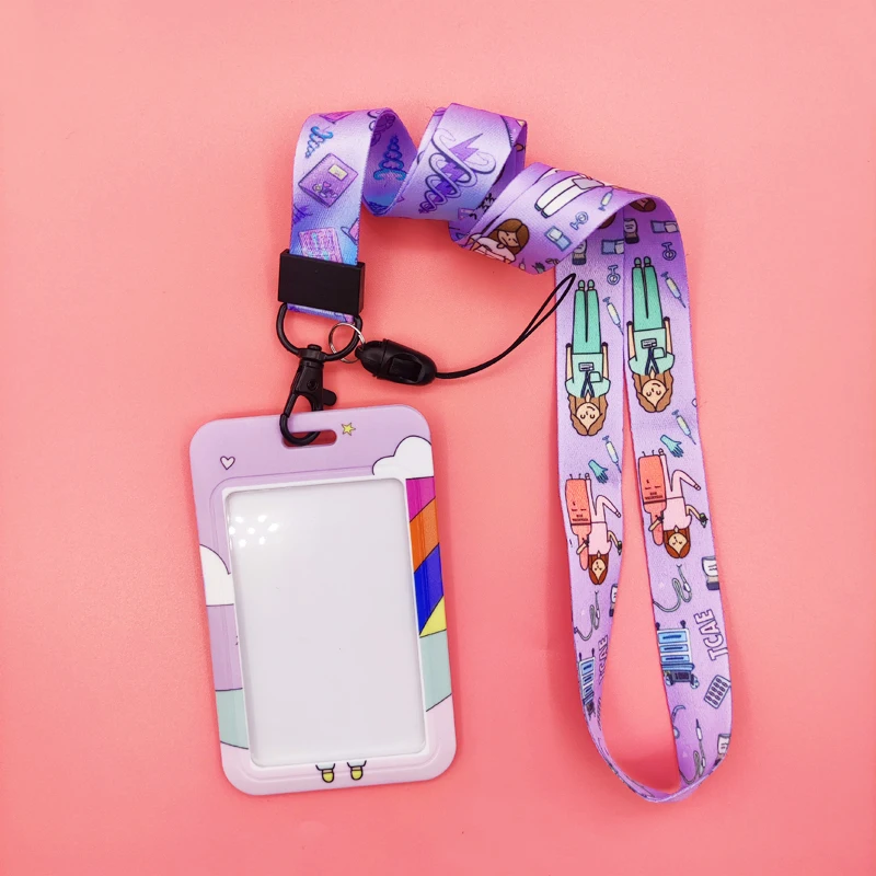 Nurse Lanyard Badge Holder Doctor ID Credit Card Case Neck Strap Card Holder Phone Rope Hospital Credentials Accessories Gift