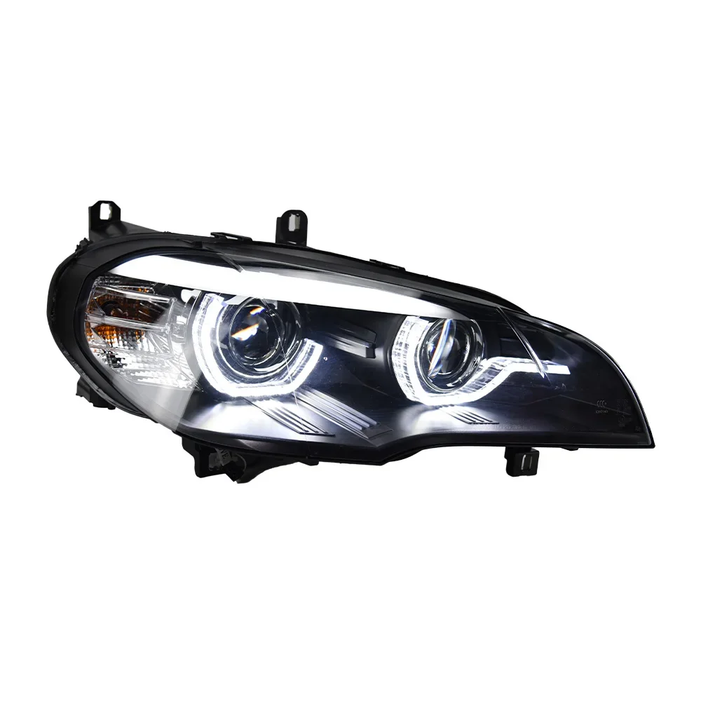 For BMW X5 E70 30i 35i 40i 2007-2013 LED Car Front Lamps Assembly Upgrade DRL Flashing Signal Light Projector Lens Accessories