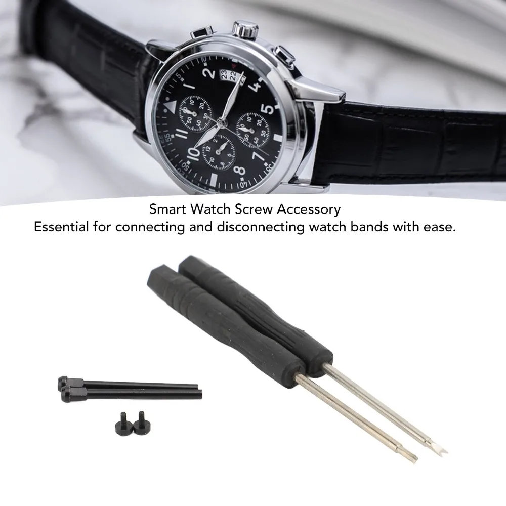 Metal Watch Spring Bars Black Screw Rod Length 29mm Replacement Spring Bars Screwdriver Removal Tool for For T rex 3
