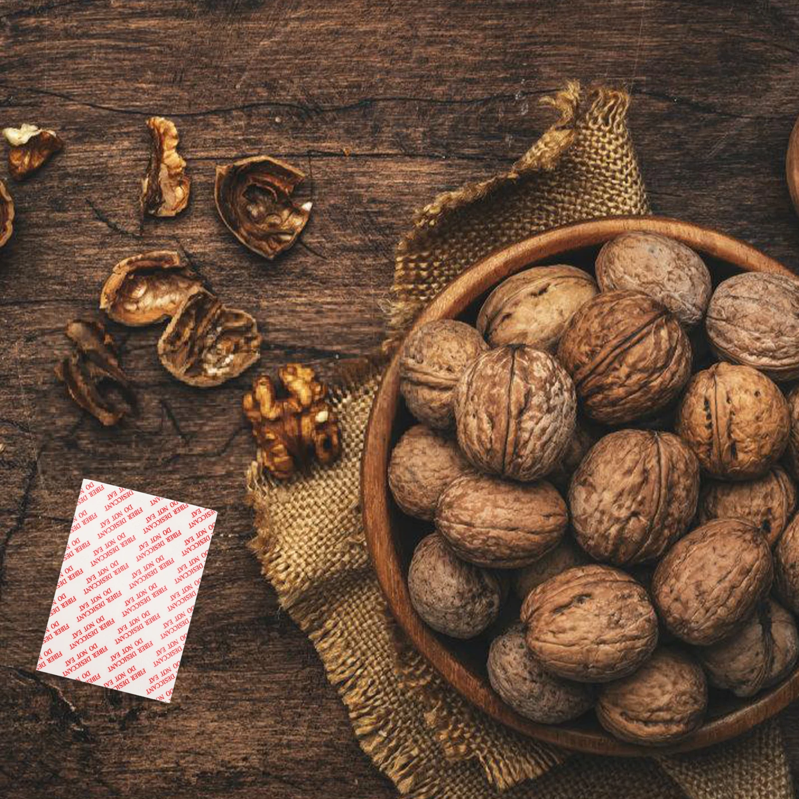 

50pcs Food Grade Drying Sheets Plant Fibre Moisture Absorbers for Rice Nut Storage Dehumidification Supplies Anti Humidity