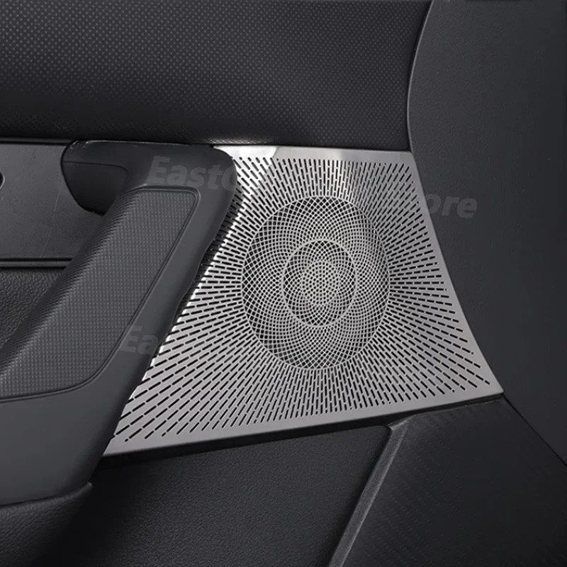 

For Mazda CX50 CX-50 2023 2024 Stainless Steel Interior Door Stereo Speaker Audio Ring Cover Sound Frame Decoration