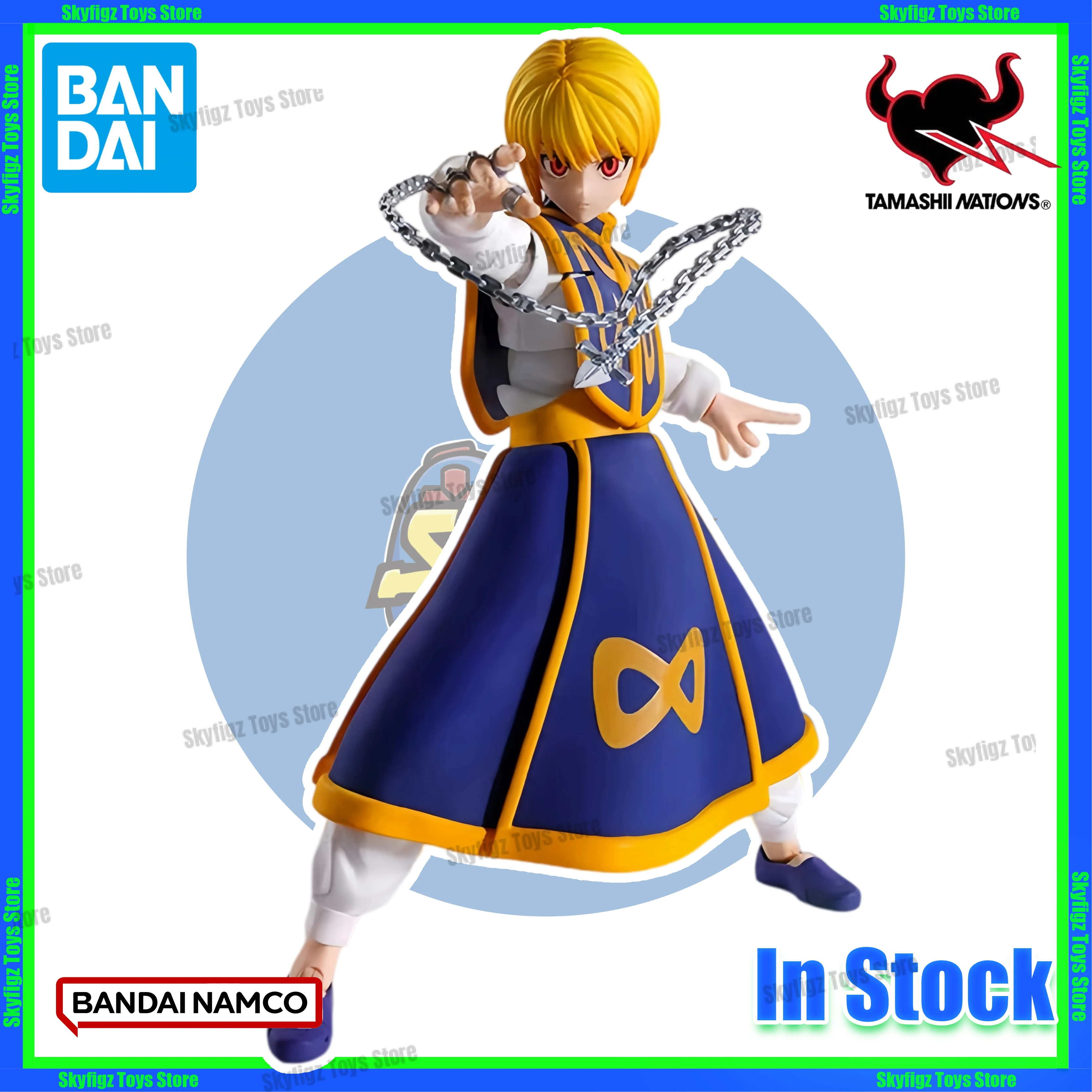 

In Stock Bandai SHF Hunter Kurapika CURARPIKT Action Figures Figures Collection Gifts