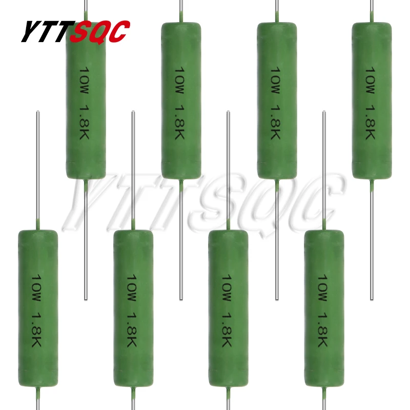 5pcs RX21 10W Wire Wound Resistance 5% 1R 10R 100R 1K 10K 12K 15K 20R 22R 24R 27R 30R 33R 0.05 0.1 0.22 1 10 15 100 ohm Resistor