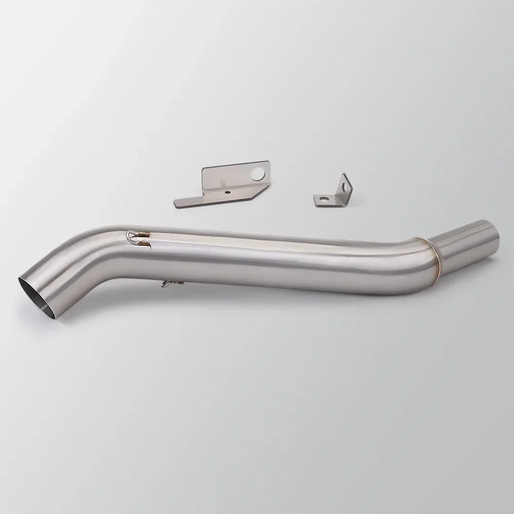 For Bajaj Dominar 400 2017-2020 Pulsar 160 NS160 2018-2024 Escape Motorcycle Silvery Exhaust Pipe With Middie Link Pipe Slip-On