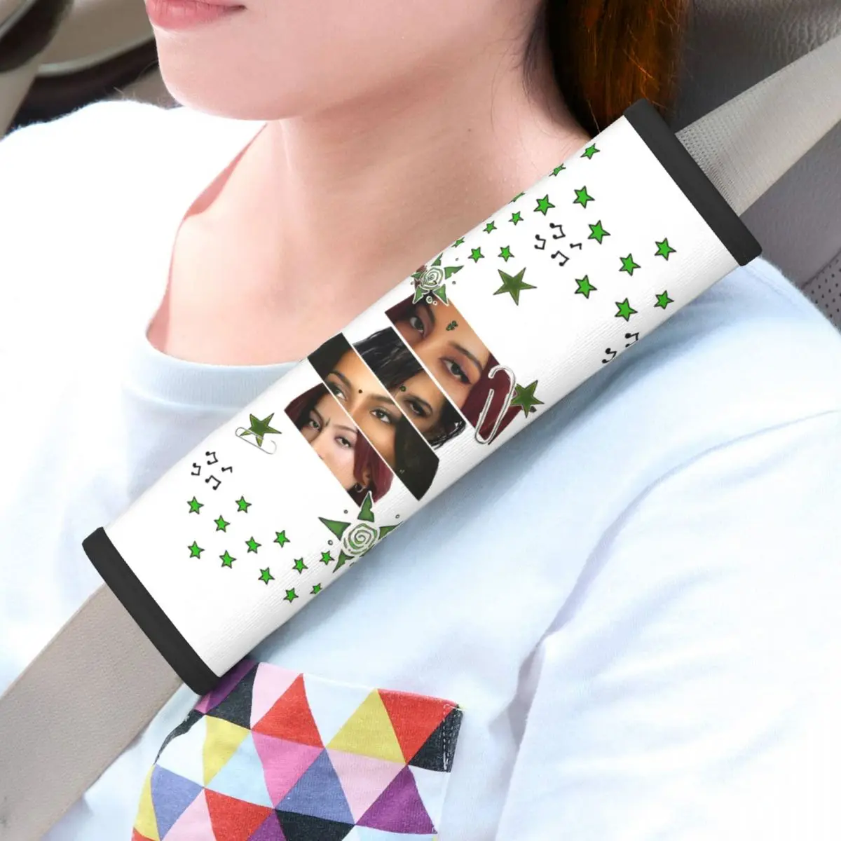 2 Pack Katseyes Kpop Girl Group Car Seat Belt Pads Cozy Harness Pads Automotive SeatBelt Cover