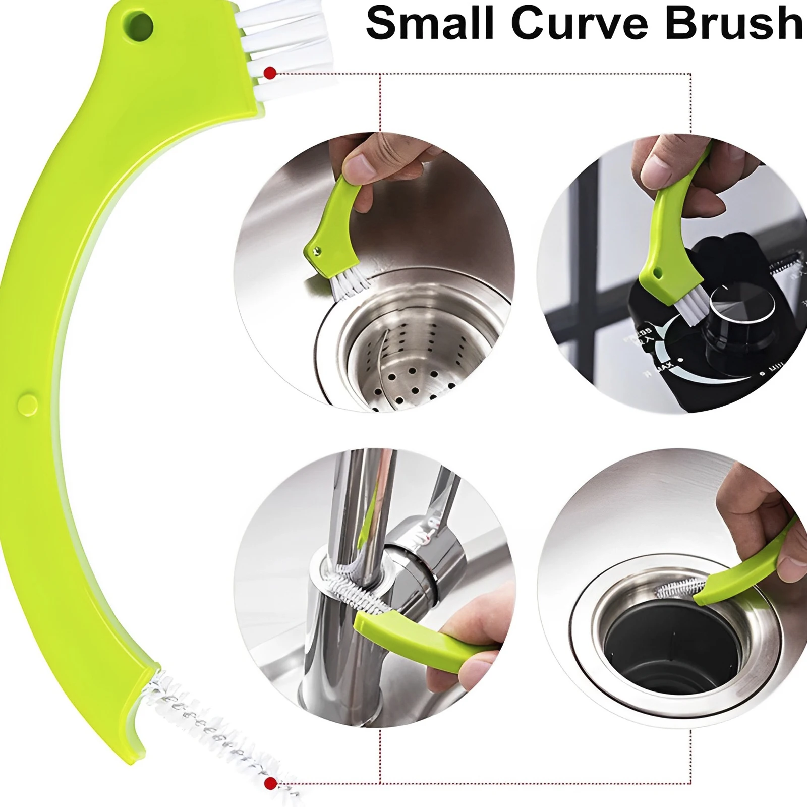 9 Pack Groove Cleaner Brush Set Multipurpose Hand-held Cleaning Brush Deep Cleaning Reusable Tile Joint Scrub Brush