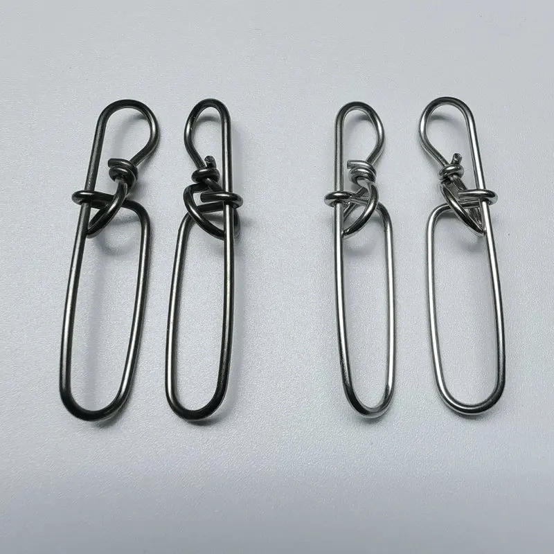 High Strength Carp Fishing Clips Lure Stainless Steel Clips Fishing Swivel Snaps Connector Accessories