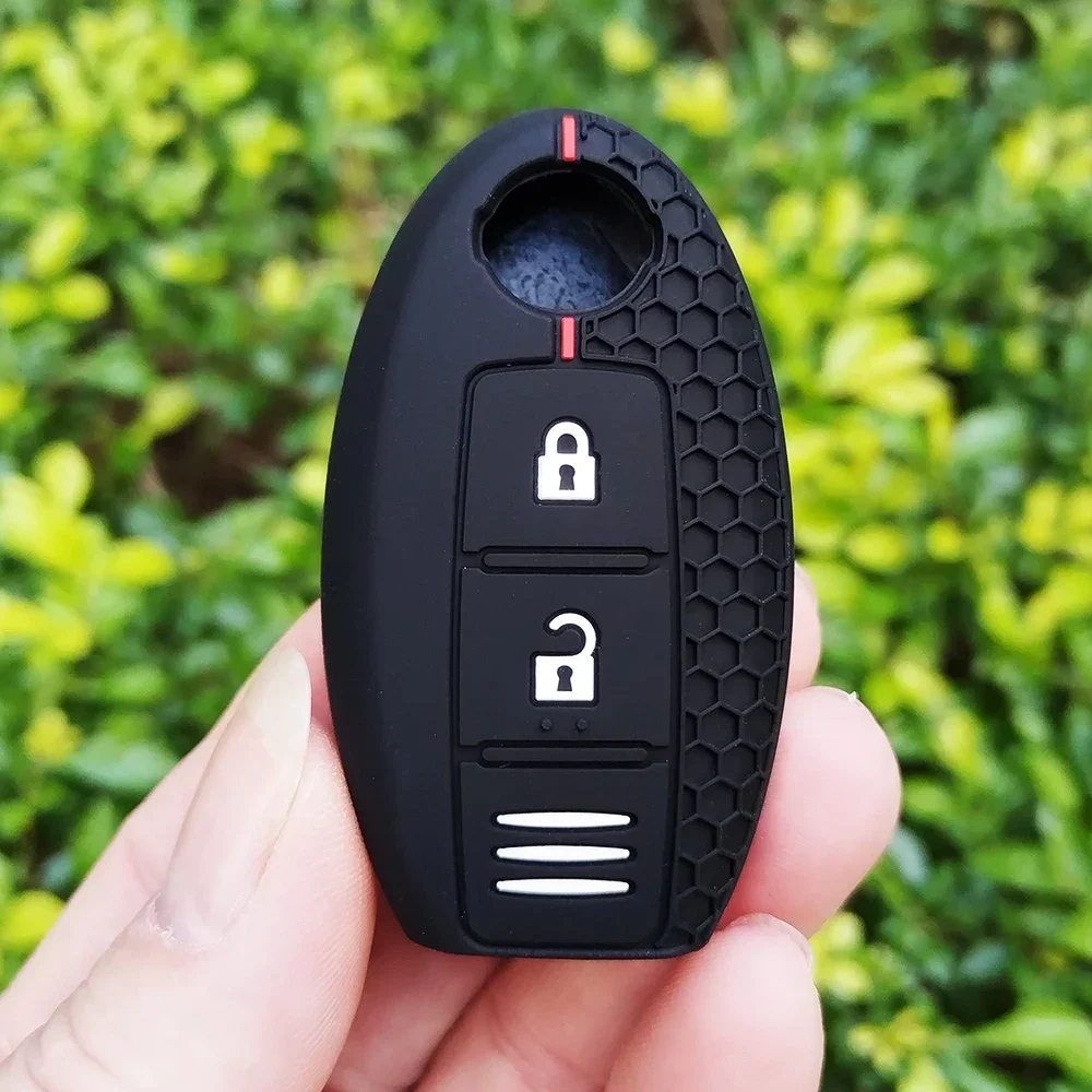 Silicone Car Remote Key Case for Nissan Qashqai Pulsar March 370Z Micra Juke Note Tiida Wingroad NV200 Leaf Cube Fob Shell Cover