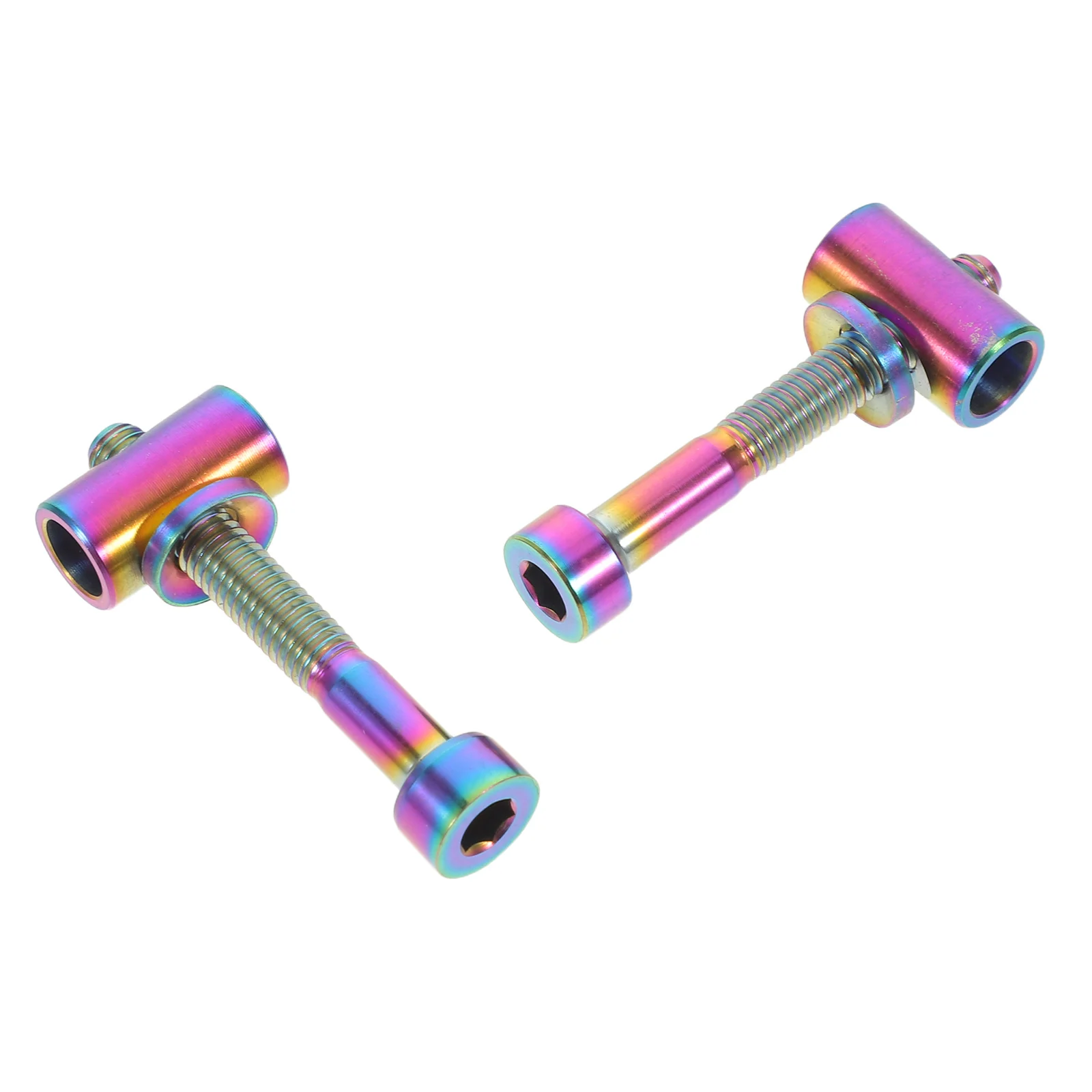 

2Pcs Titanium Alloy Bike Seatpost Bolt M5x35 Precision Machined Seat Post Screw Stable Mountain Bicycle Seat Tube Clamp Fixed